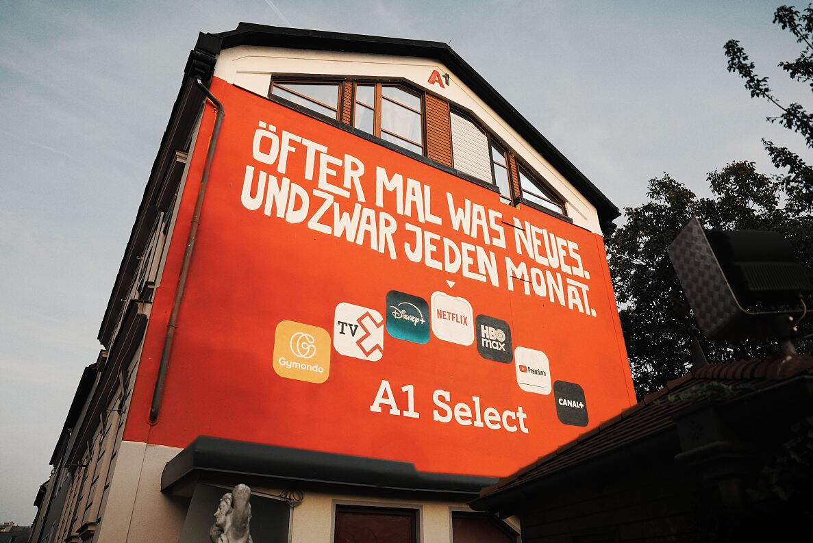 Das A1 Select Mural in Linz Urfahr