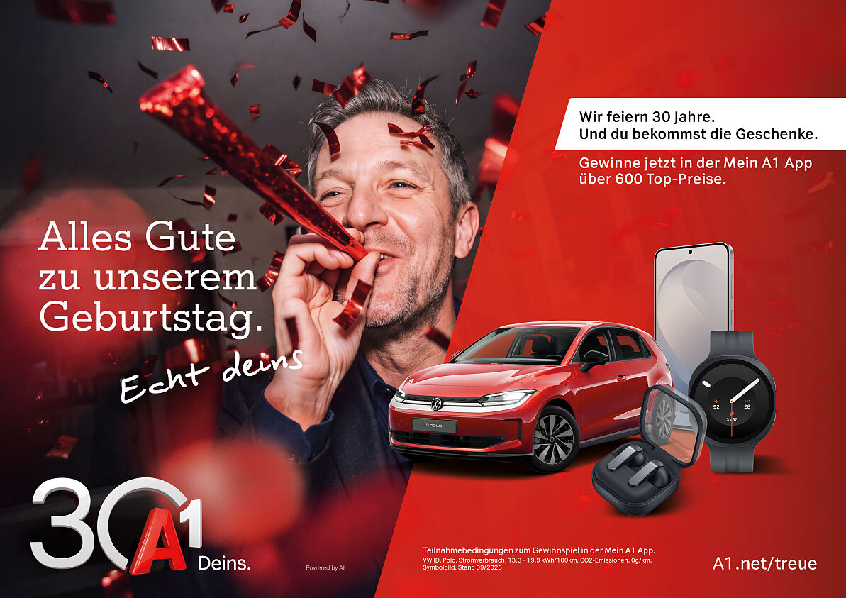 Sujet aus der 30 Jahre A1 Kampagne