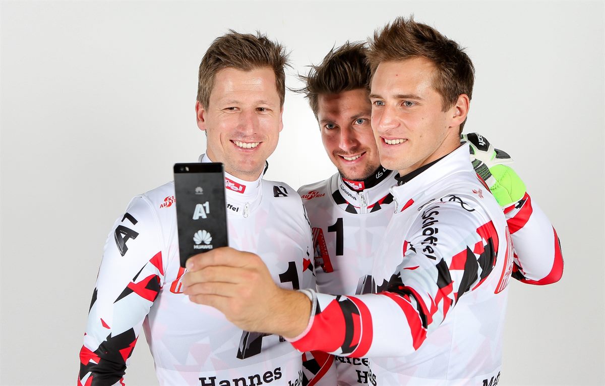 Das A1 Smartphone der Österreichischen Skistars