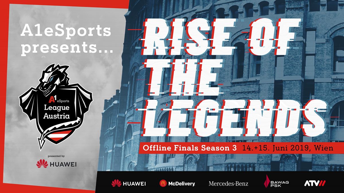 Rise of the Legends: Das große A1 eSports League Finale im Wiener Gasometer mit über 30.000 Euro Preisgeld