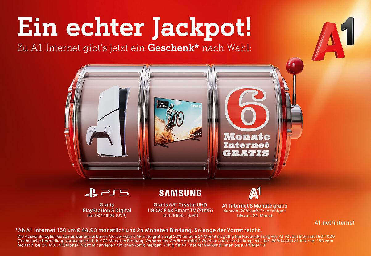 Sujet aus der aktuellen A1 Werbekampagne