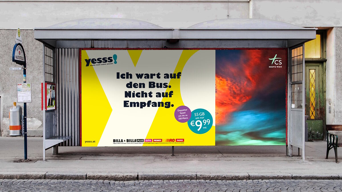 Sujet aus der aktuellen yesss! Werbekampagne